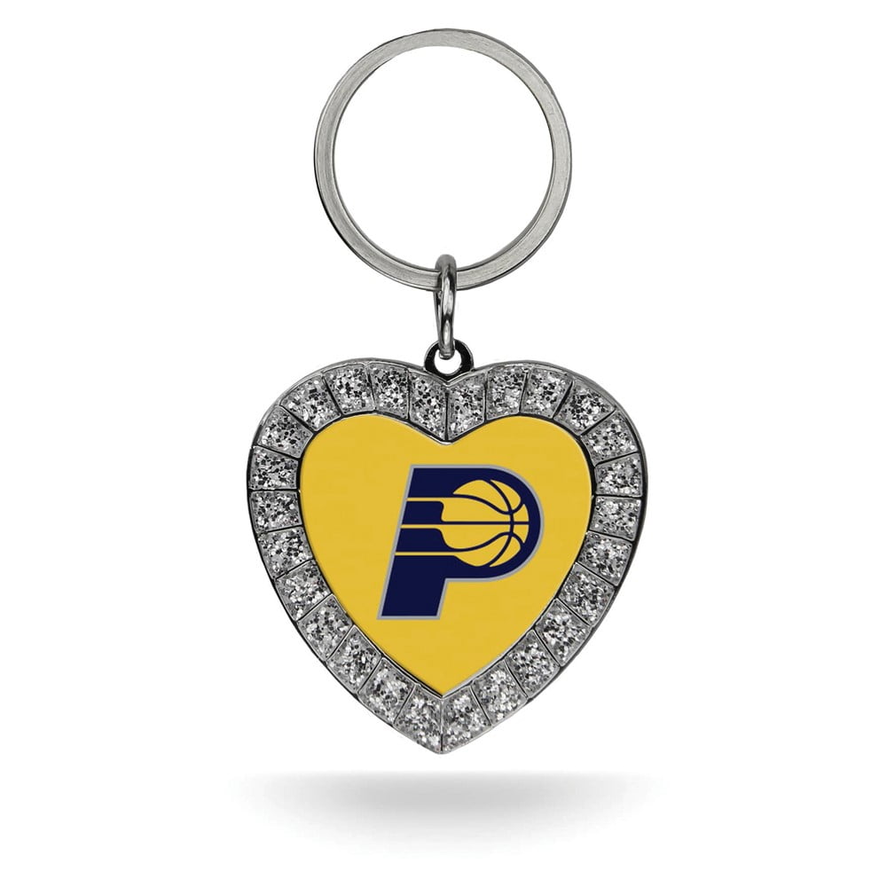 NBA Indiana Pacers Rhinestone Heart Key Ring QGC7911