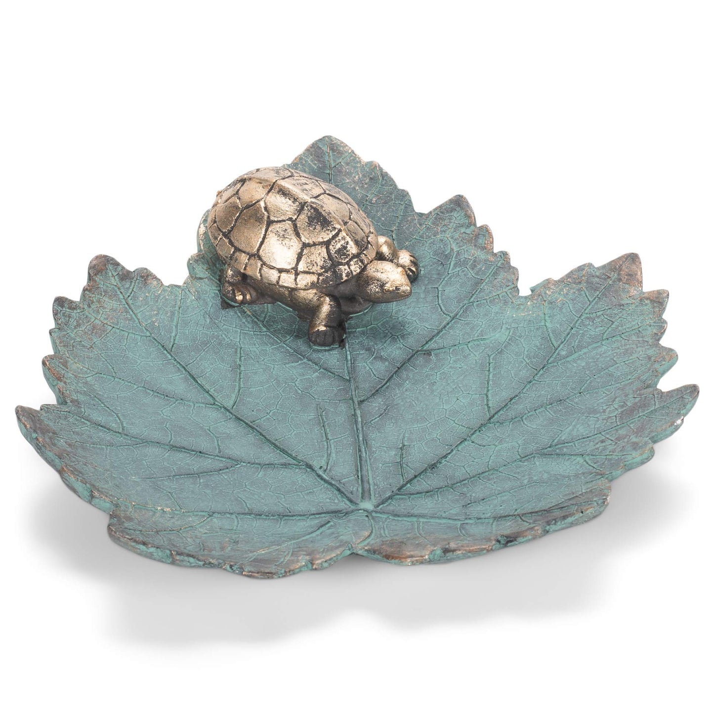 Roman 14108 Turtle Leaf Bird Bath, 2-inch Height