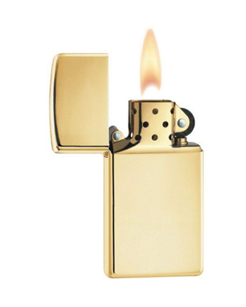 Zippo Slim High Polish Brass Pocket Lighter