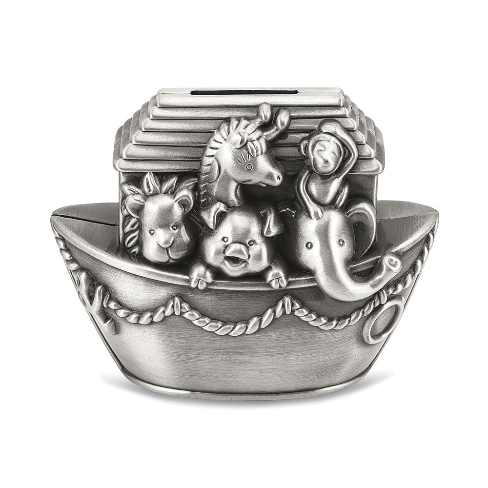 Pewter-tone Finish Noahs Ark Bank
