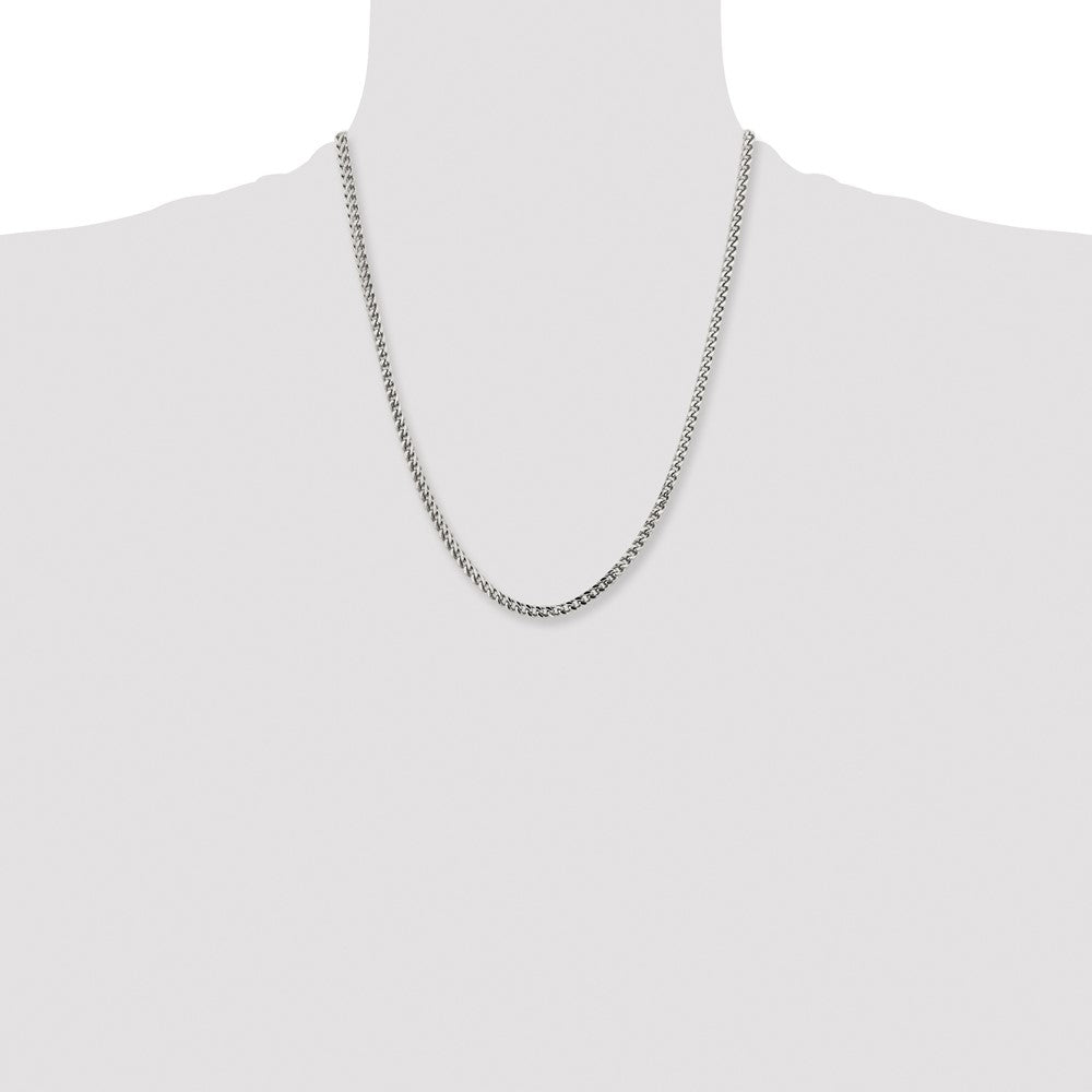 Stainless Steel Polished 4mm 22in Franco Chain