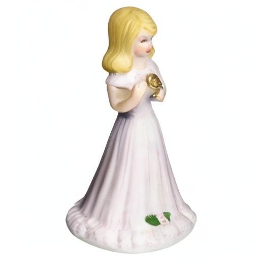 Growing Up Birthday Girls Blonde Age 9 Figurine 5in H