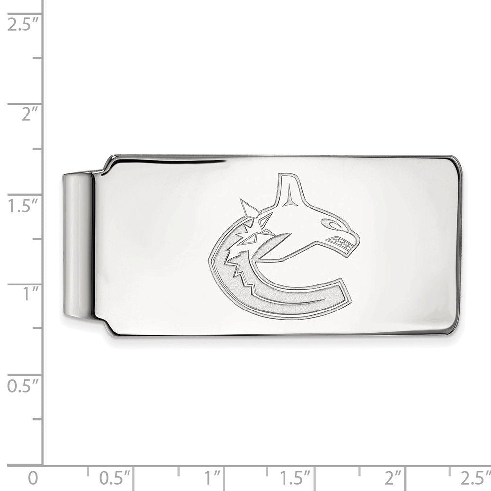Silver Vancouver Canucks Money Clip