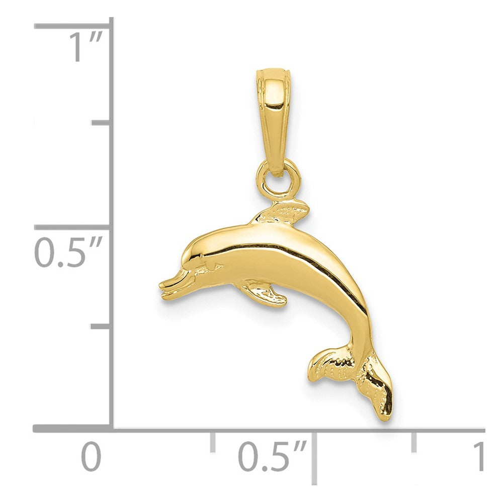 10k Gold Dolphin Pendant