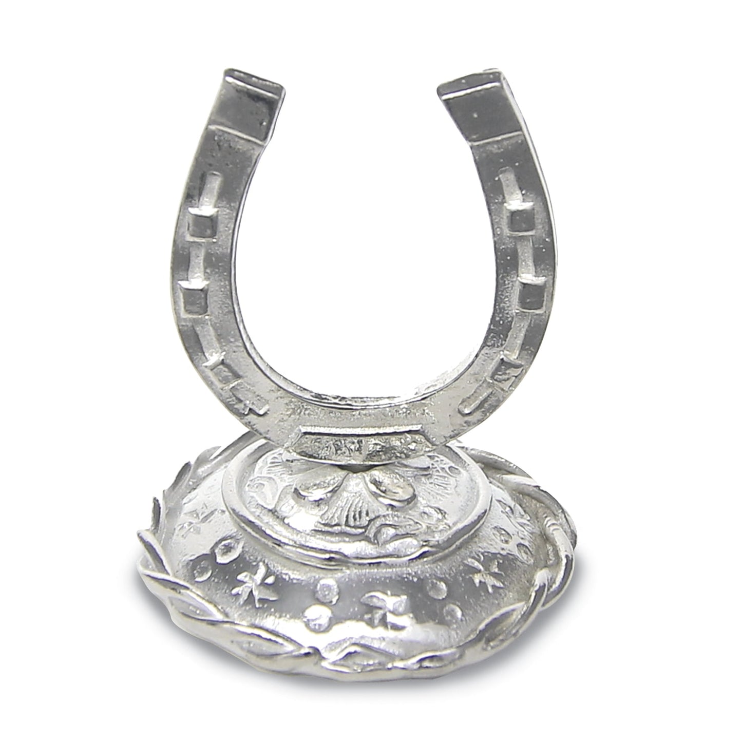 Pewter Lucky Horseshoe Ring Holder
