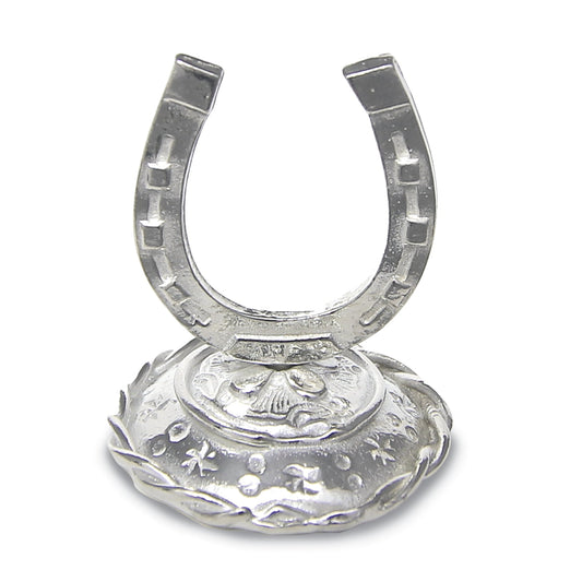 Pewter Lucky Horseshoe Ring Holder