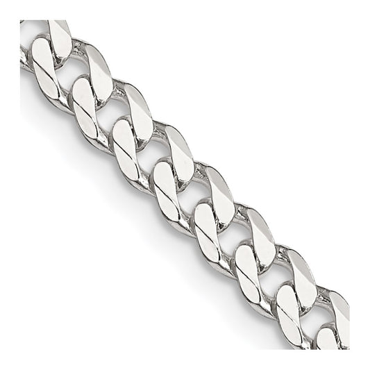 Sterling Silver 4.5mm Curb Chain 28 Inches