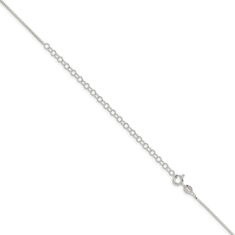 Sterling Silver .9mm Box Chain w/4in ext. 22 Inches