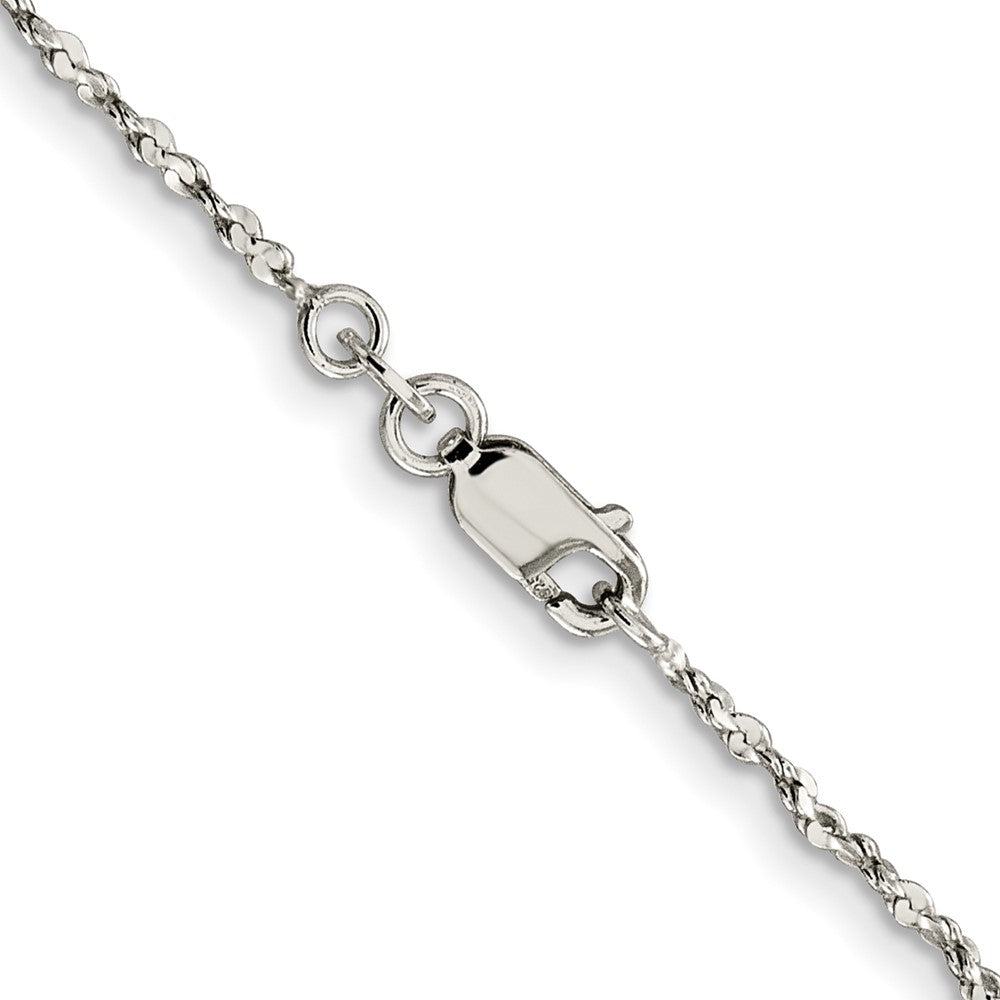 Sterling Silver 1.6mm Twisted Serpentine Chain 18 Inches
