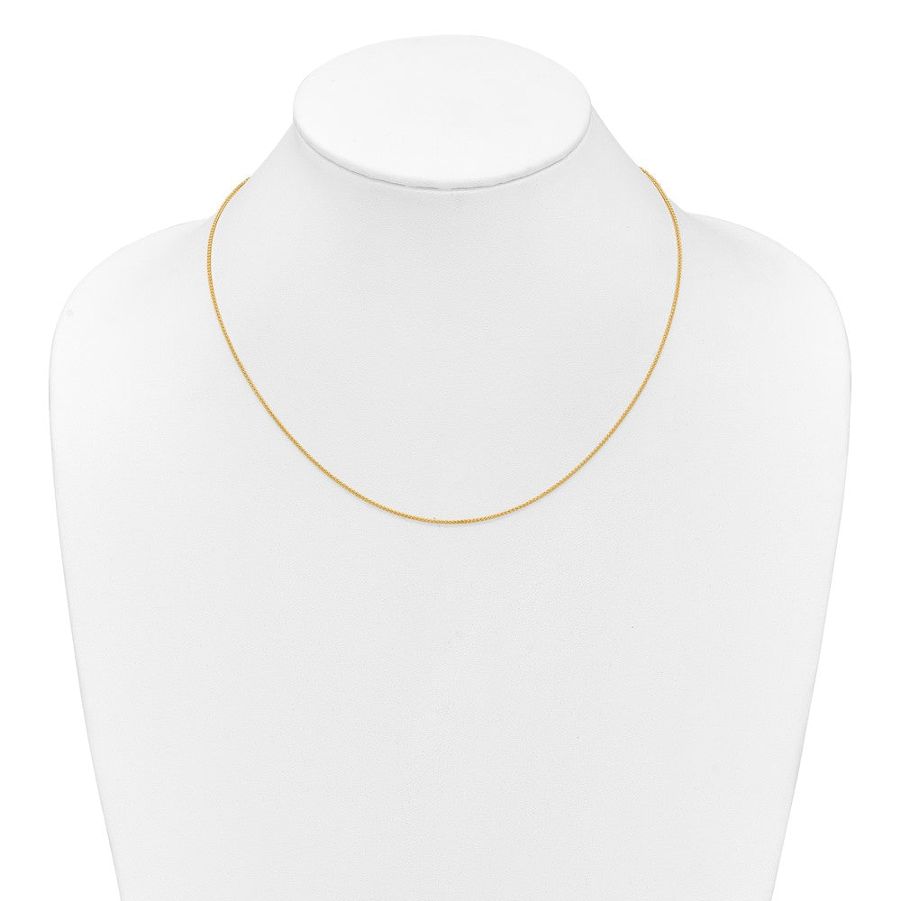 10k 1mm Baby Spiga 1in+1in Adjustable Chain