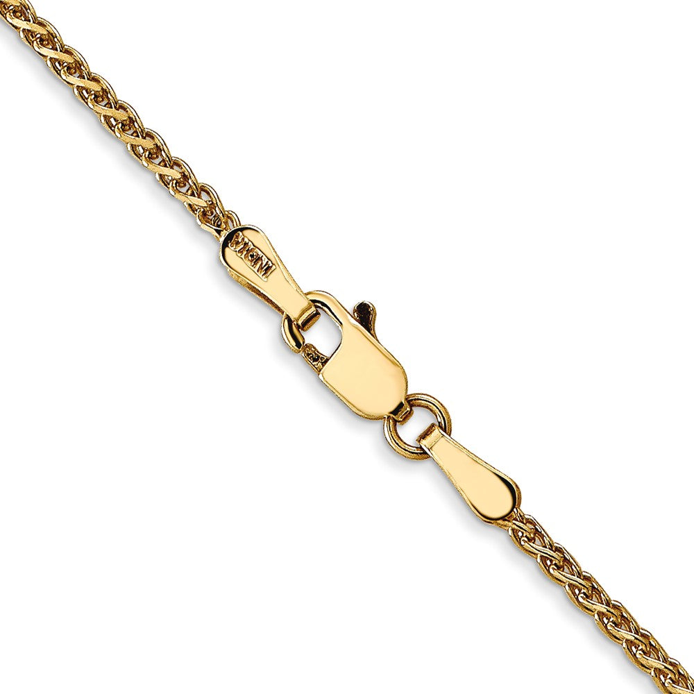14K 22 inch 1.7mm Diamond-cut Spiga with Lobster Clasp Chain
