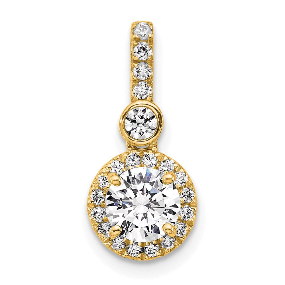 14ky Lab Grown Diamond 0.75ctw Round VS/SI+ G+ Necklace