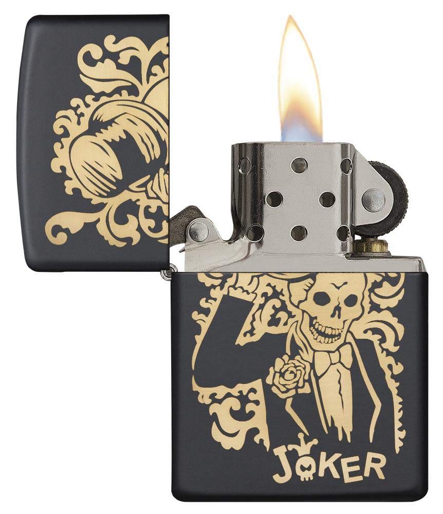 Zippo Joker Black Matte Pocket Lighter