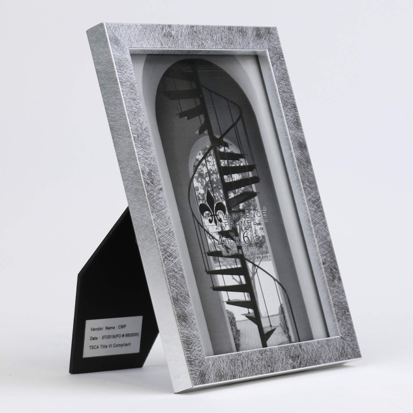 4x6 Burnished Silver Picture Frame - Chloe Collection