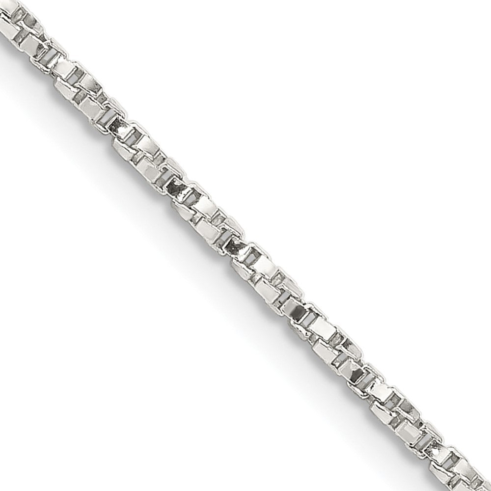 Sterling Silver 1.35mm Twisted Box Chain 16 Inches