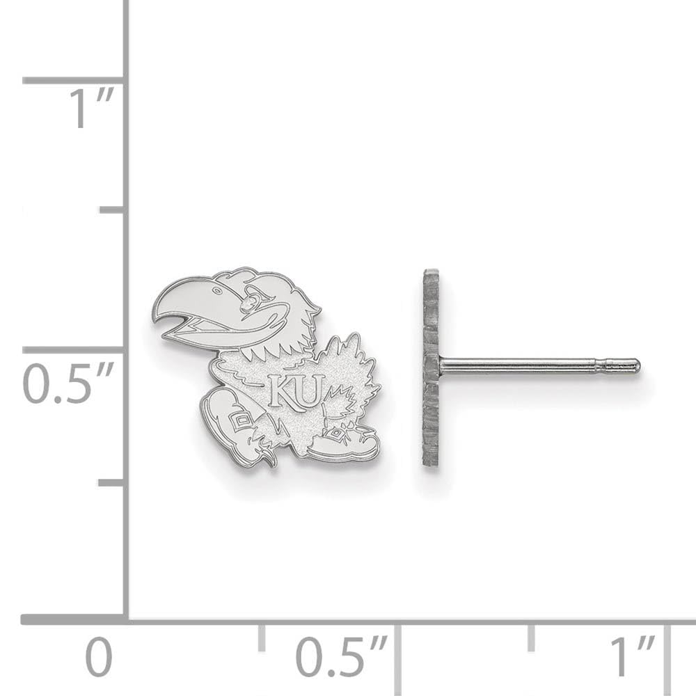 Women's Kansas Jayhawks Sterling Silver XS Post Earrings