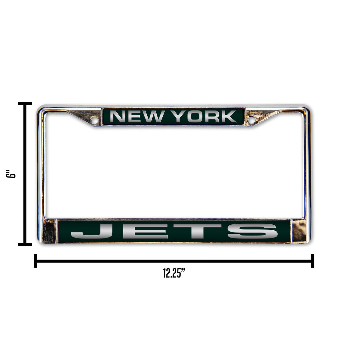 New York NY Jets NFL Chrome Metal Laser Cut License Plate Frame