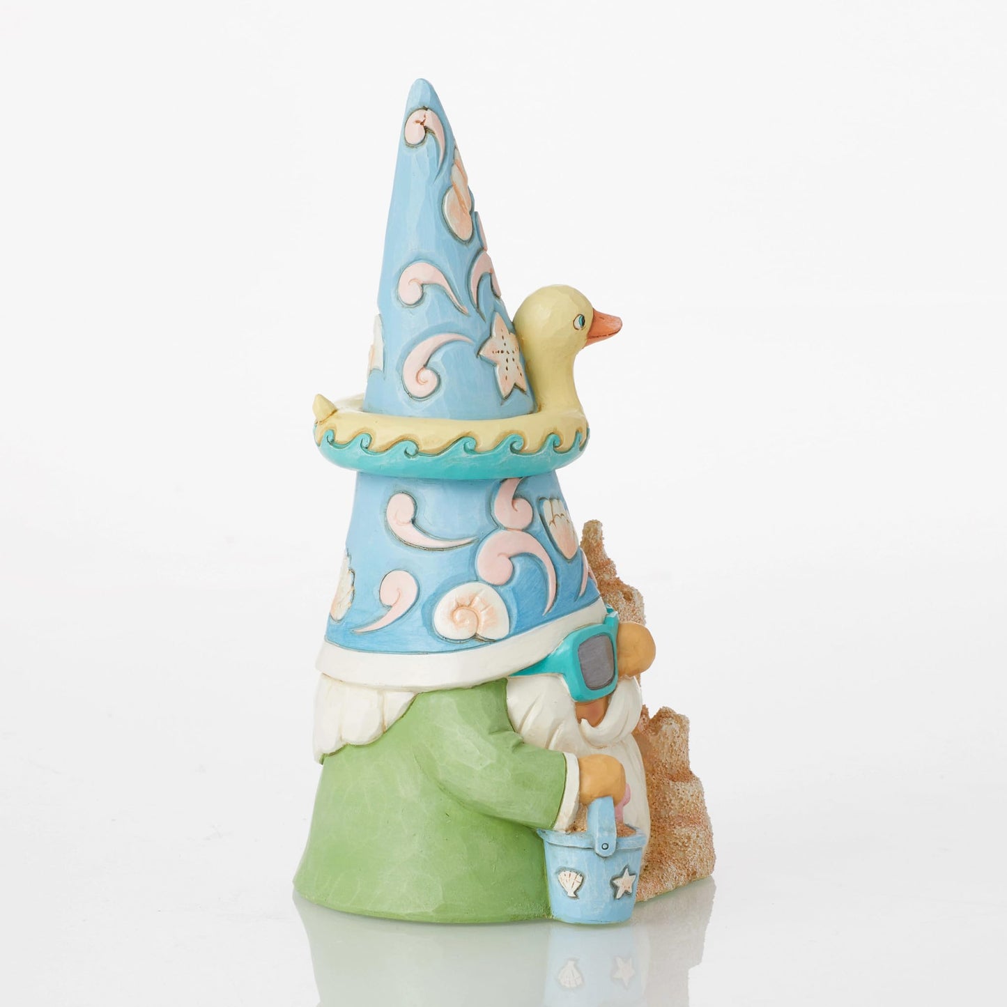 Jim Shore "The Beach Is Calling" Coastal Gnome and Sandcastle Figurine