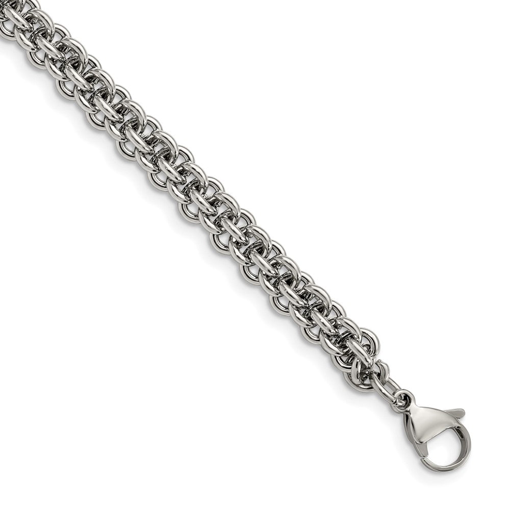 Stainless Steel Polished 9in Bracelet 9 inches