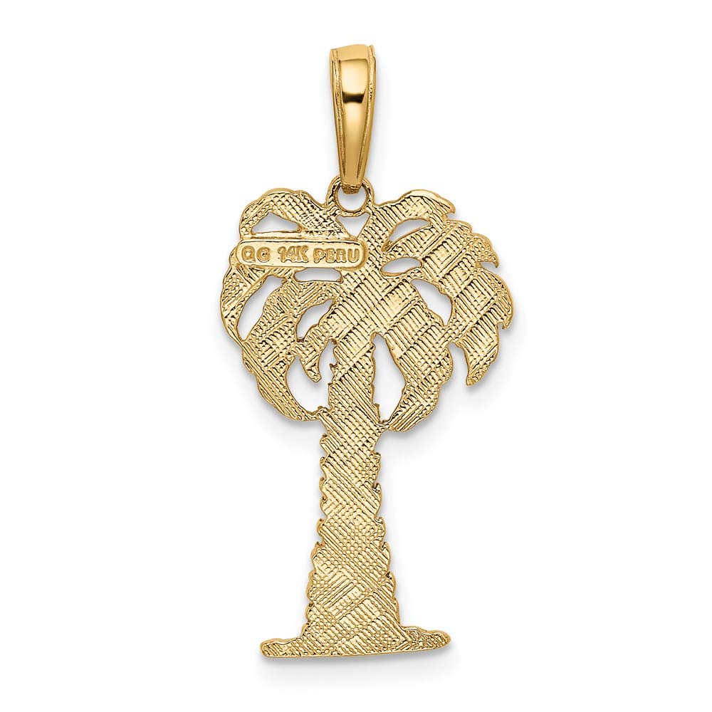 14k Palm Tree Pendant