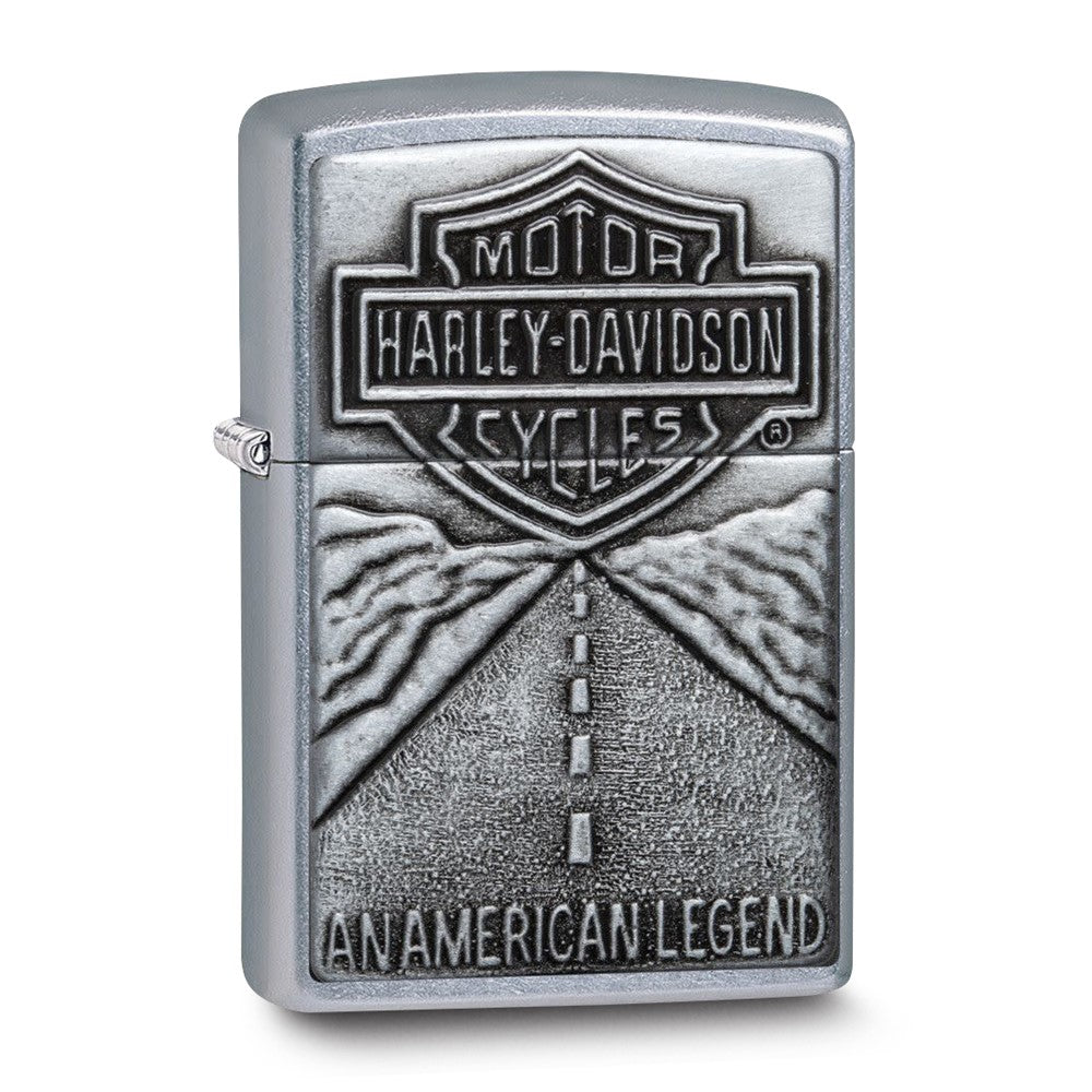 Zippo Harley-Davidson An American Legend Street Chrome Open Road Lighter