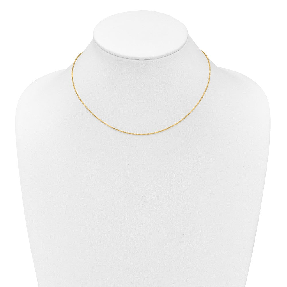 10k 1mm Baby Spiga 1in+1in Adjustable Chain