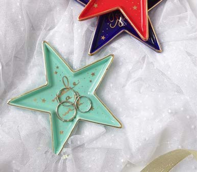 Star-Shaped Ceramic Trinket Plate and Decorative Jewelry Dish
