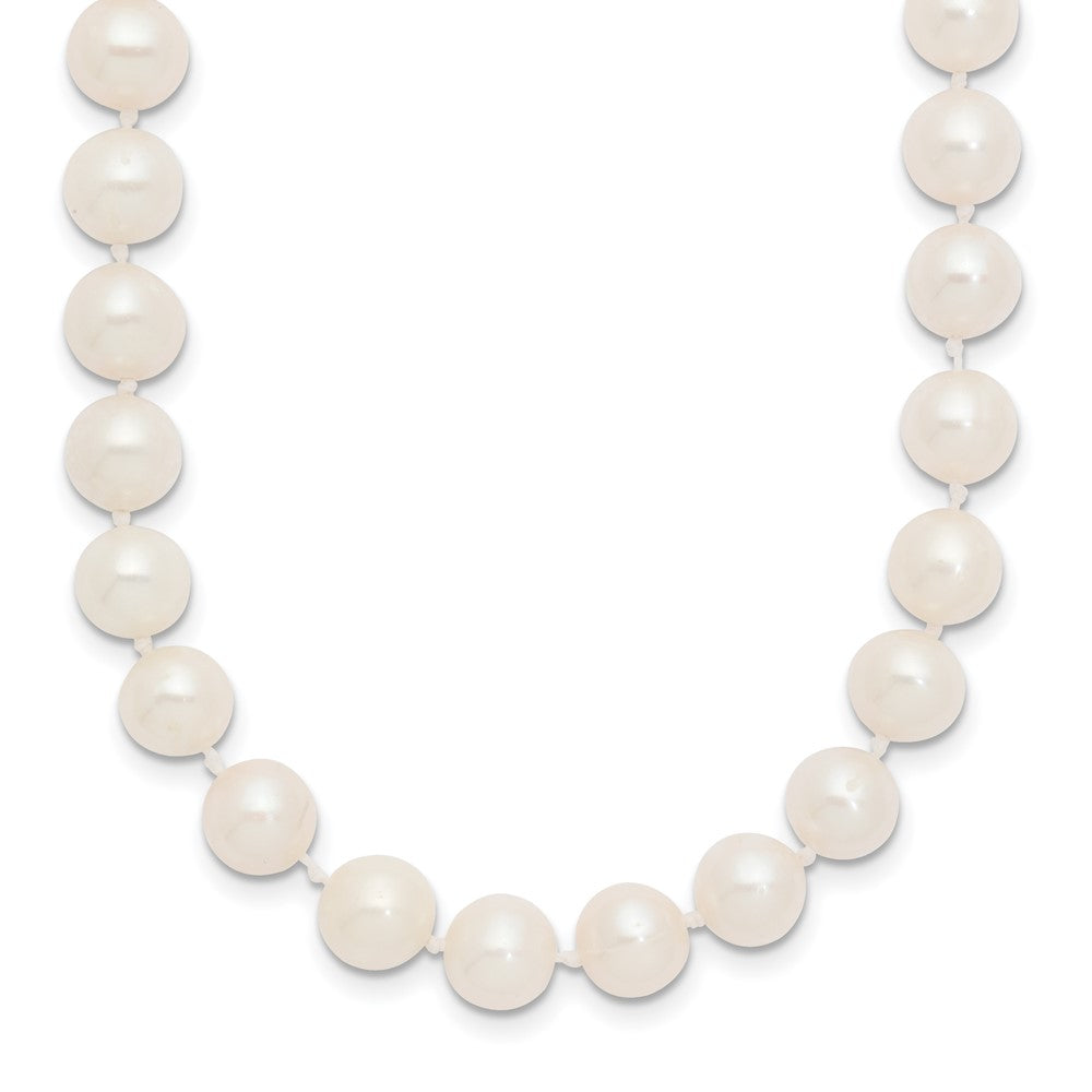 10k 7-8mm White Near-Round Freshwater Cultured Pearl 16 inch Necklace