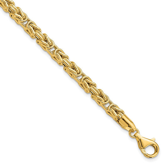 14K Polished Fancy Link Bracelet 7.5  inches