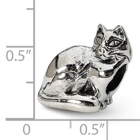 Sterling Silver Reflections Ragdoll Cat Bead
