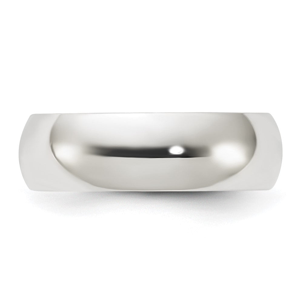 Sterling Silver 6mm Half Round Size 5.5 Band