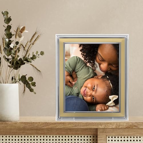 Lawrence Frames Verona Collection 8" x 10" Metal Gold Picture Frame 840280