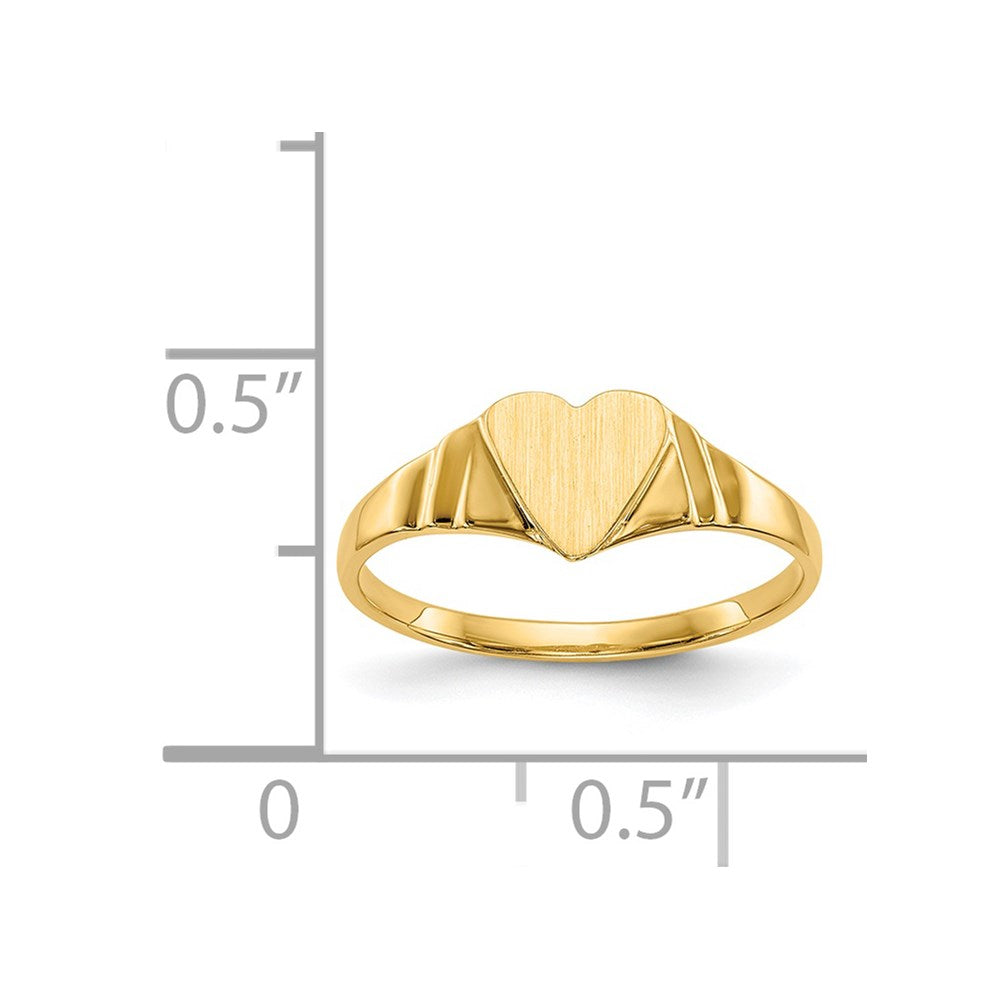 14k Children's Signet Ring Size 3
