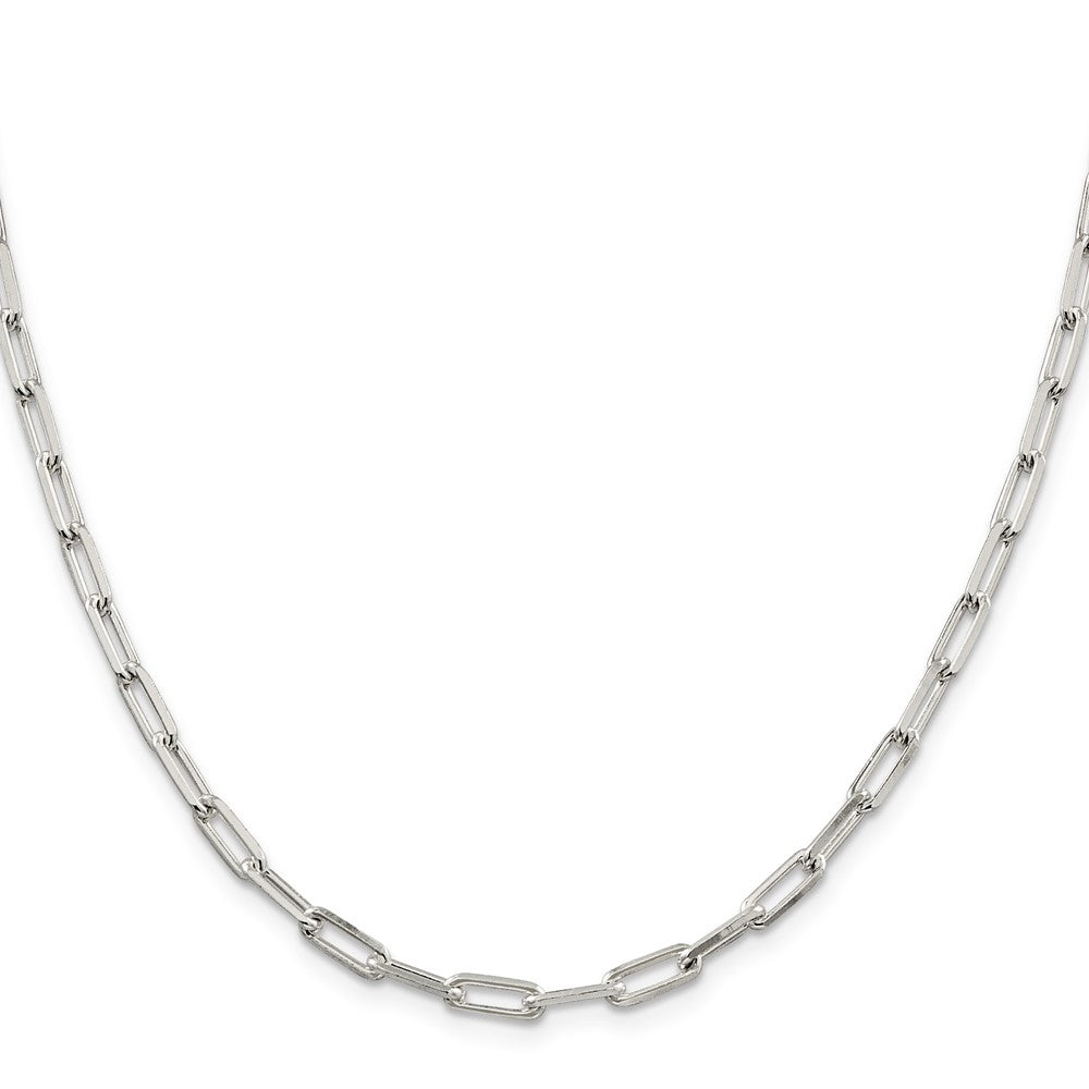 Sterling Silver 4.25mm Elongated Open Link Chain 16 Inches