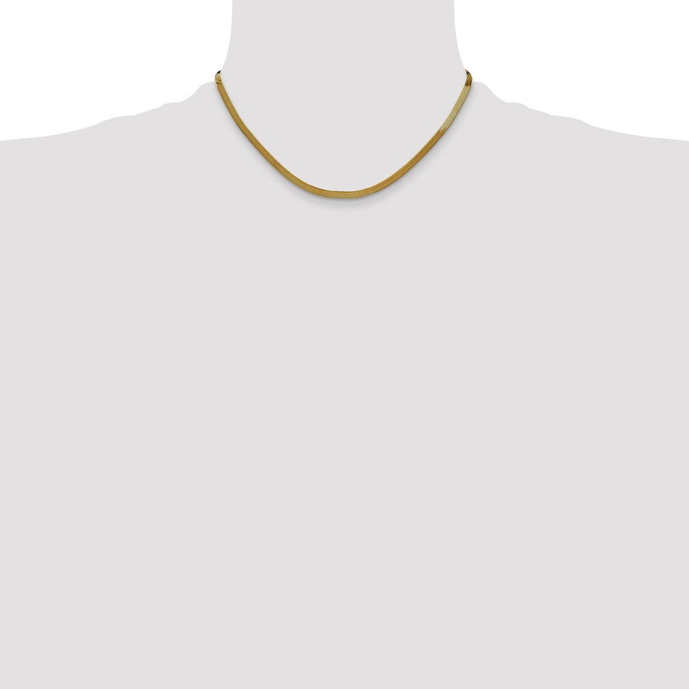14k 3mm Silky Herringbone Chain