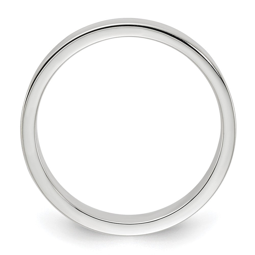 Sterling Silver 4mm Lightweight Flat Size 8.5 Band