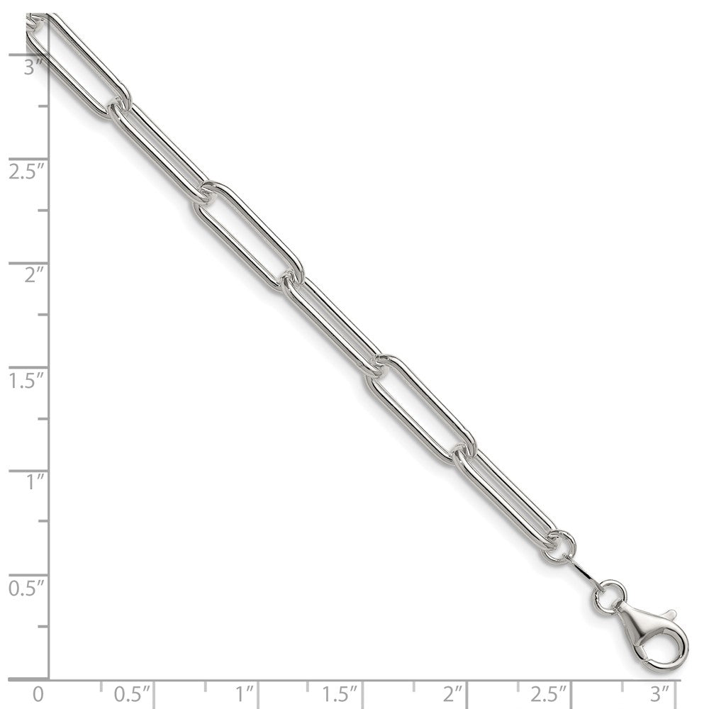 Sterling Silver Polished 5.5mm Paperclip Chain