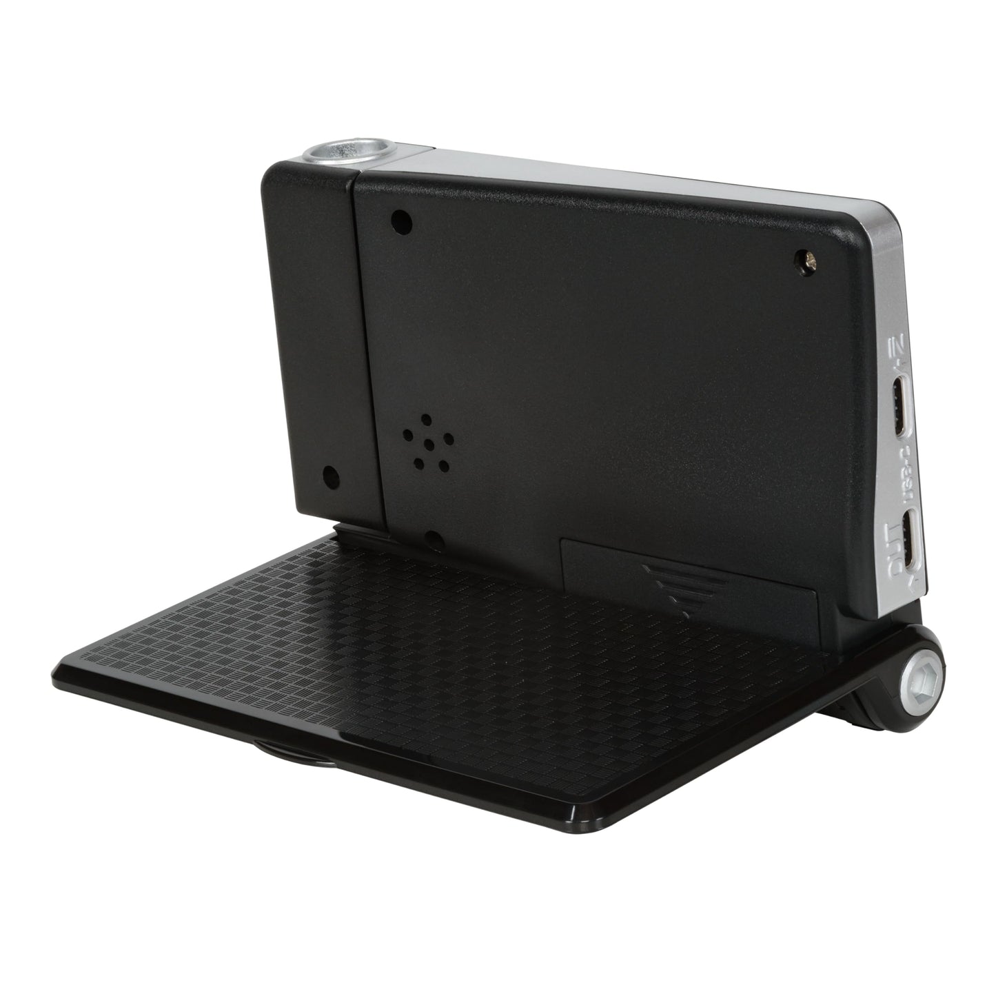 La Crosse Technology 616A-56647-INT Travel Projection Alarm with Fold Out Stand, Black