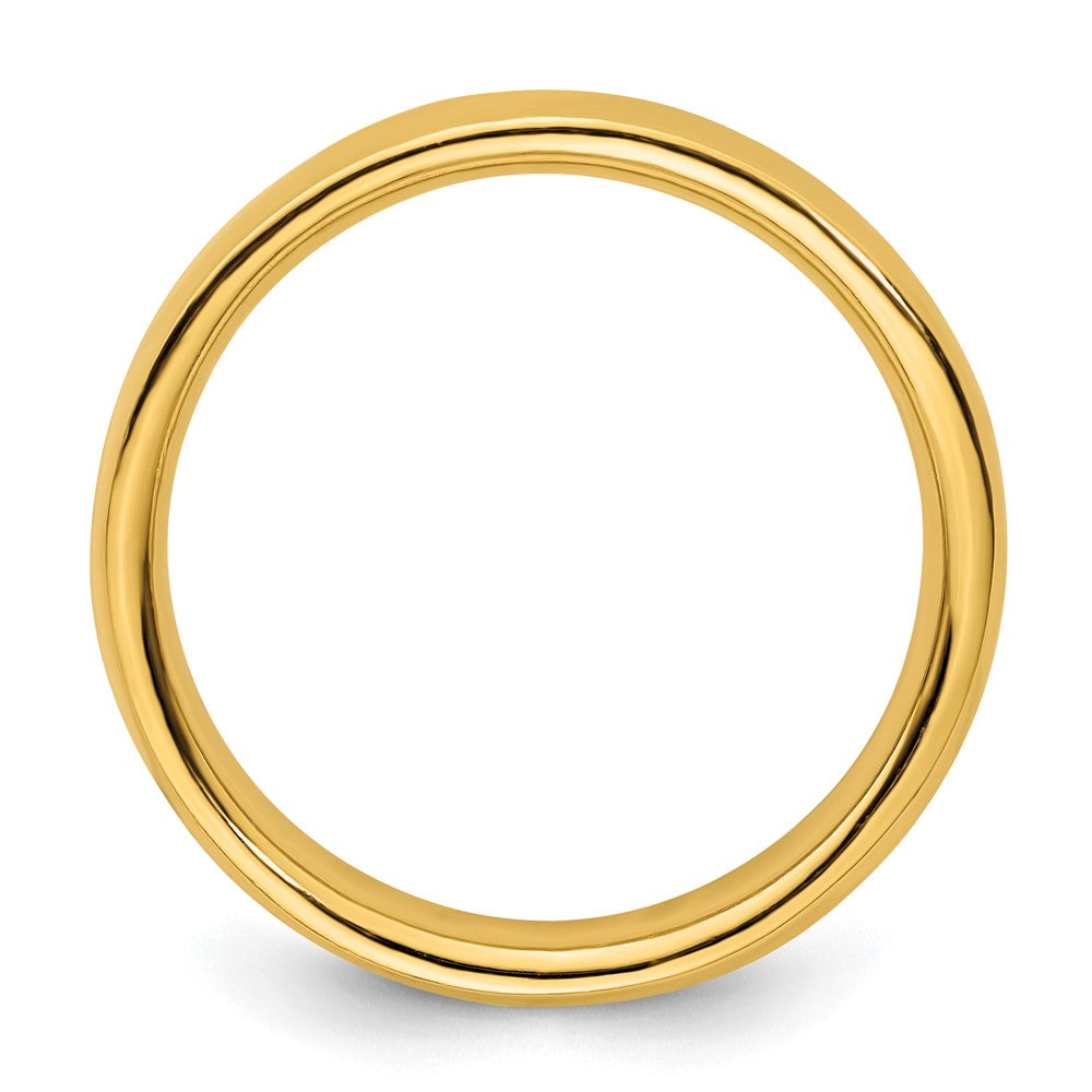 Sterling Silver Stackable Expressions Gold-plated Polished Ring Size -6