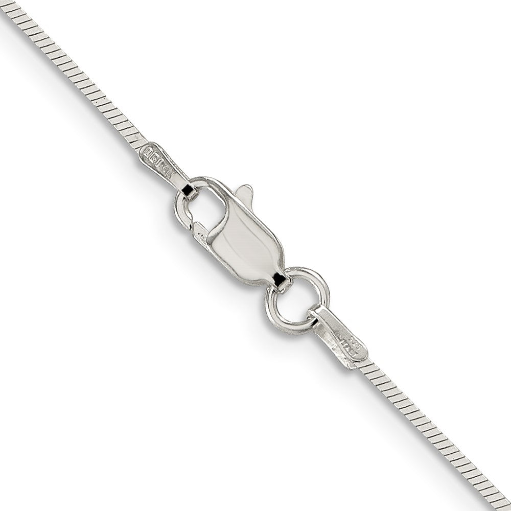 Sterling Silver 1mm Square Snake Chain 16 Inches