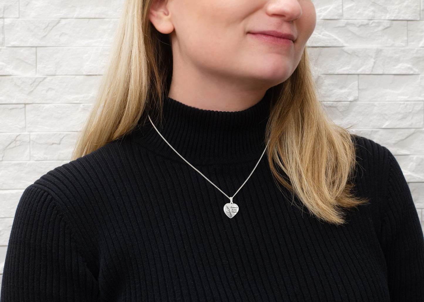 Dicksons Forever in My Heart Cardinal Locket Silver Plated 18 inch Bereavement Pendant Necklace