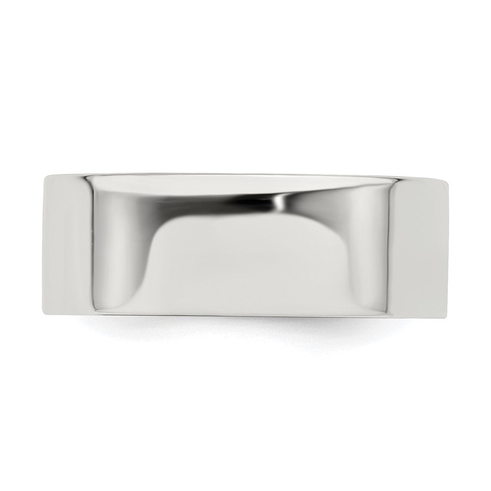 Sterling Silver 7mm Lightweight Flat Size 7.5 Band