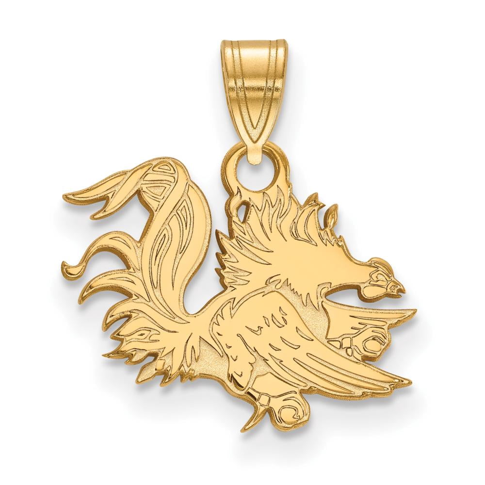 10k Gold LogoArt University of South Carolina Gamecock Small Pendant Q1Y044USO