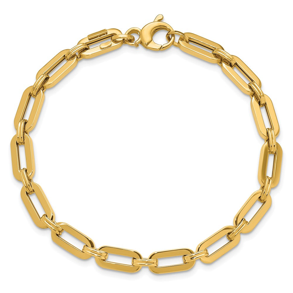 14K Polished Fancy Link Bracelet 7.75  inches
