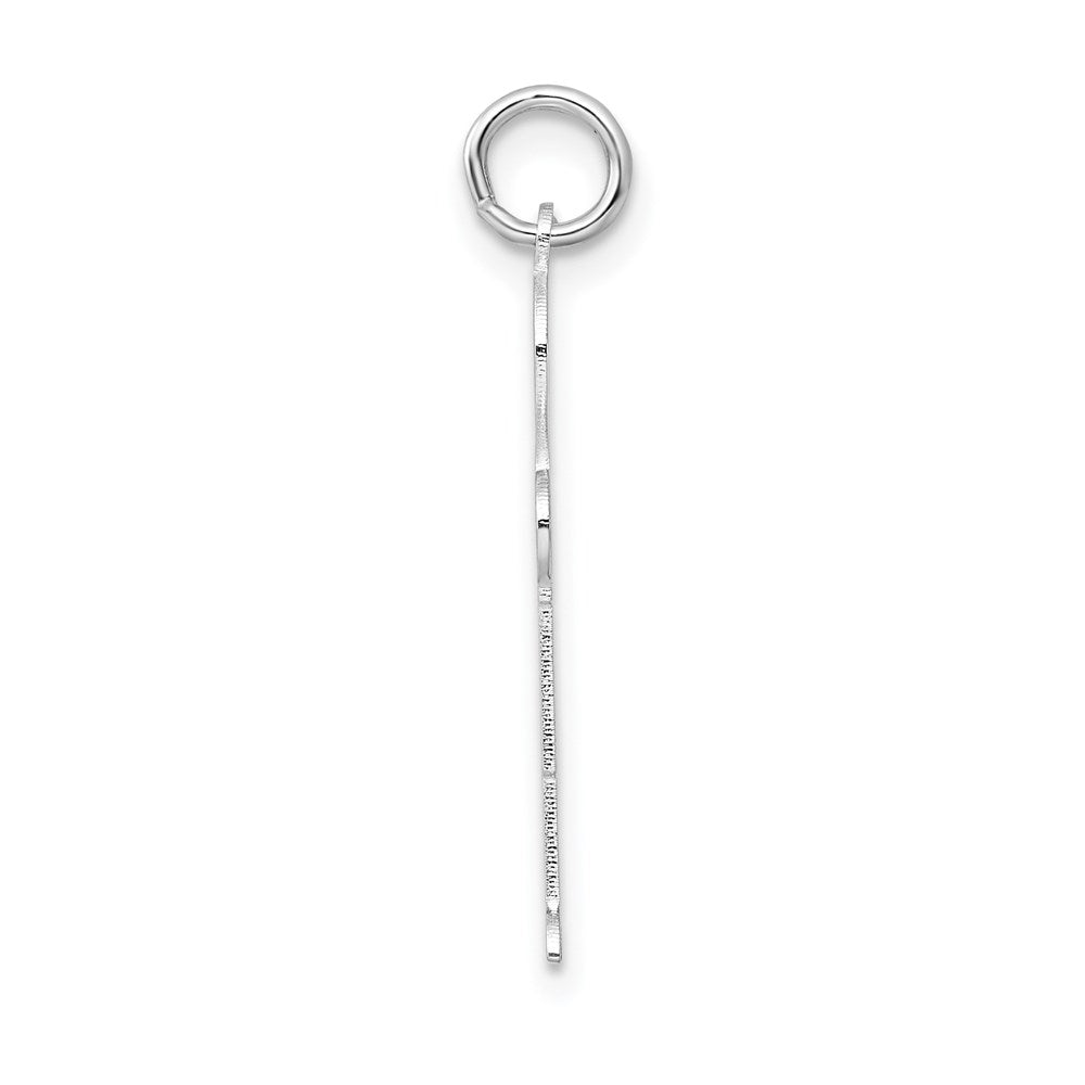 Sterling Silver Rhodium-plated Kid Charm