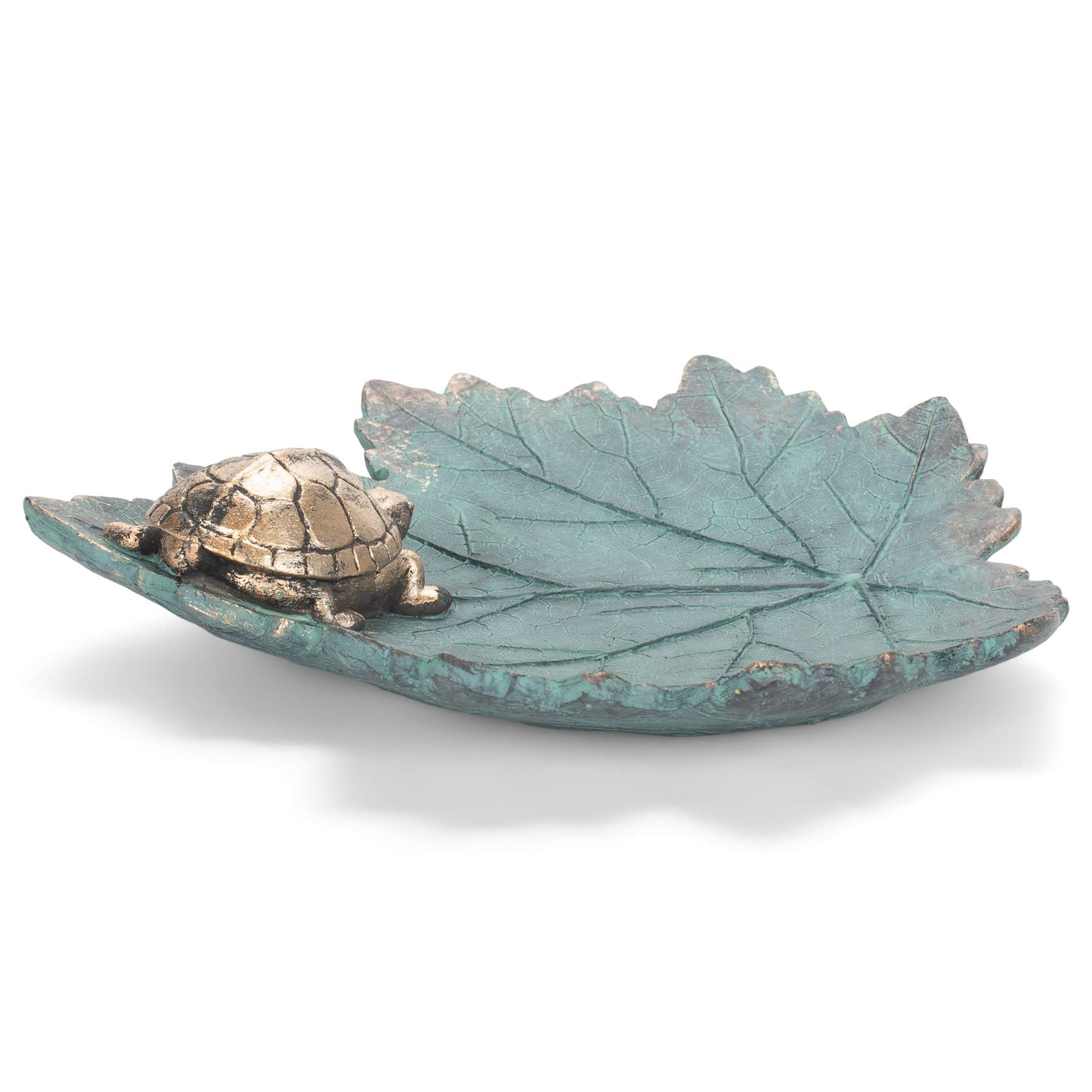 Roman 14108 Turtle Leaf Bird Bath, 2-inch Height