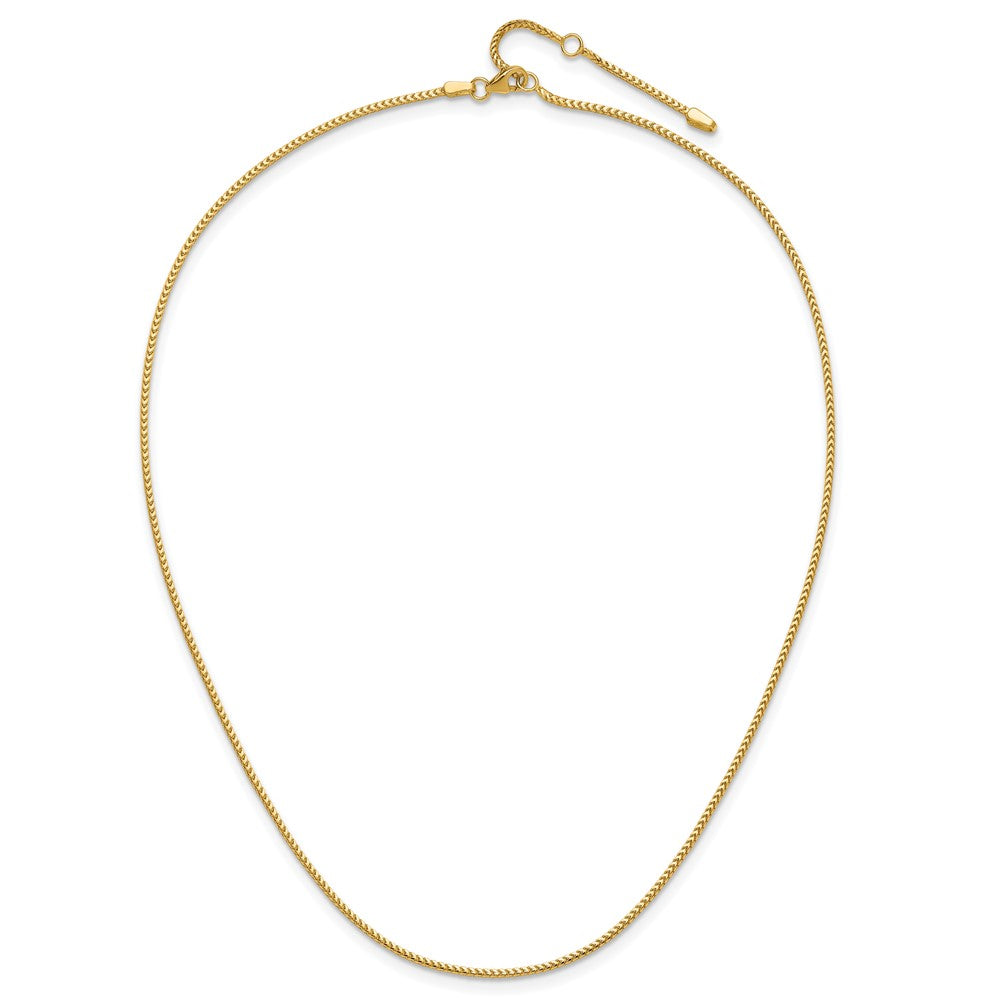 10K 1.25mm Franco 1in+1in Adjustable Chain