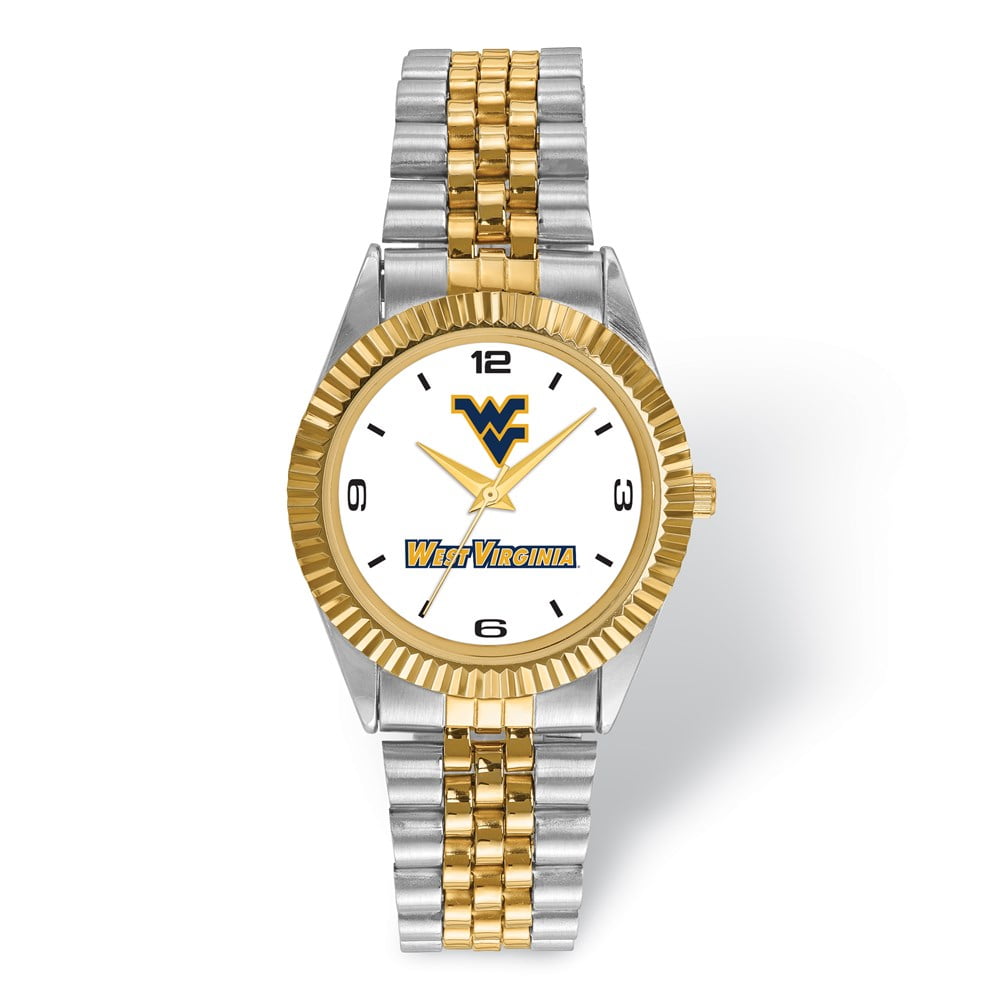 LogoArt West Virginia University Pro Two-tone Gents Quartz Watch QWVU165