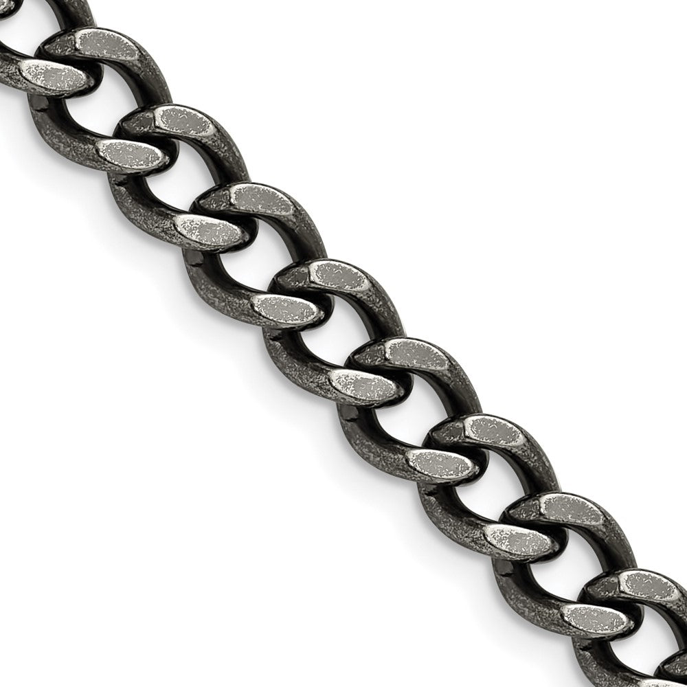 Stainless Steel Antiqued 6.7mm 20in Curb Chain