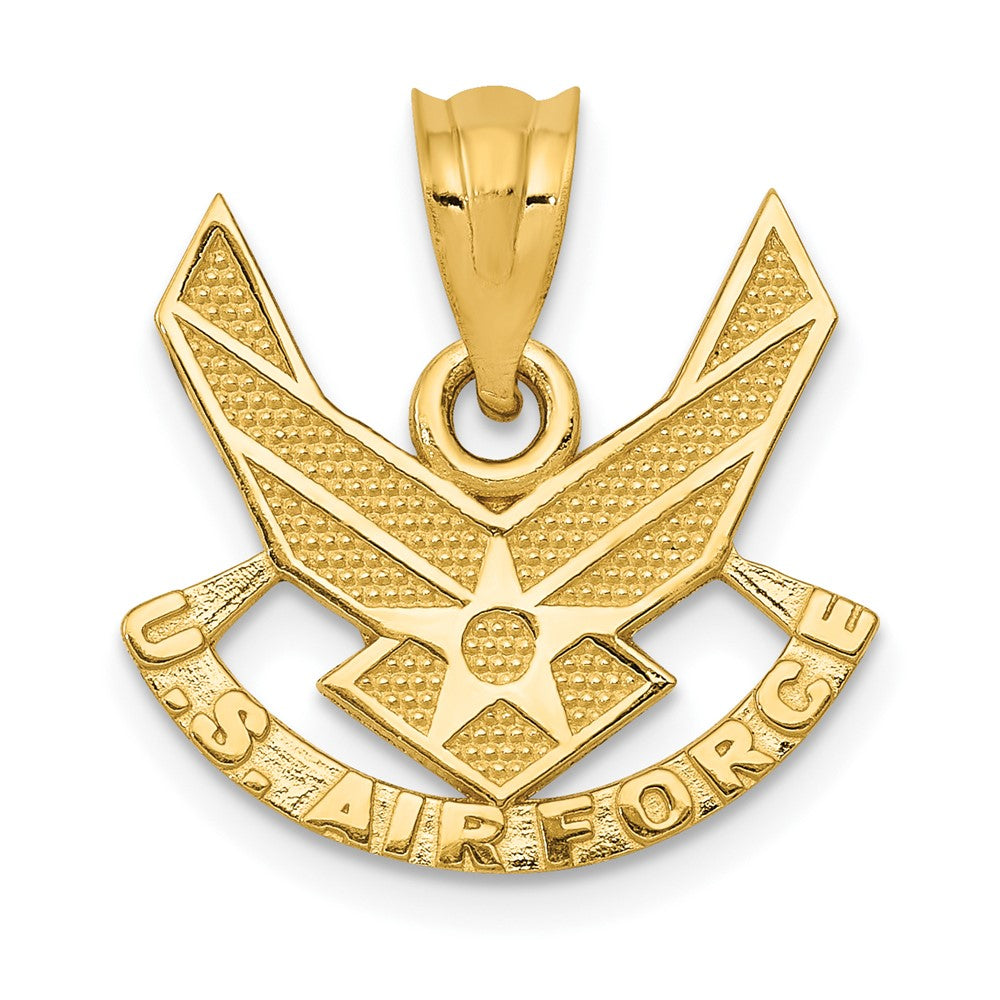 10k Yellow Gold U.S. Air Force Winged Pendant
